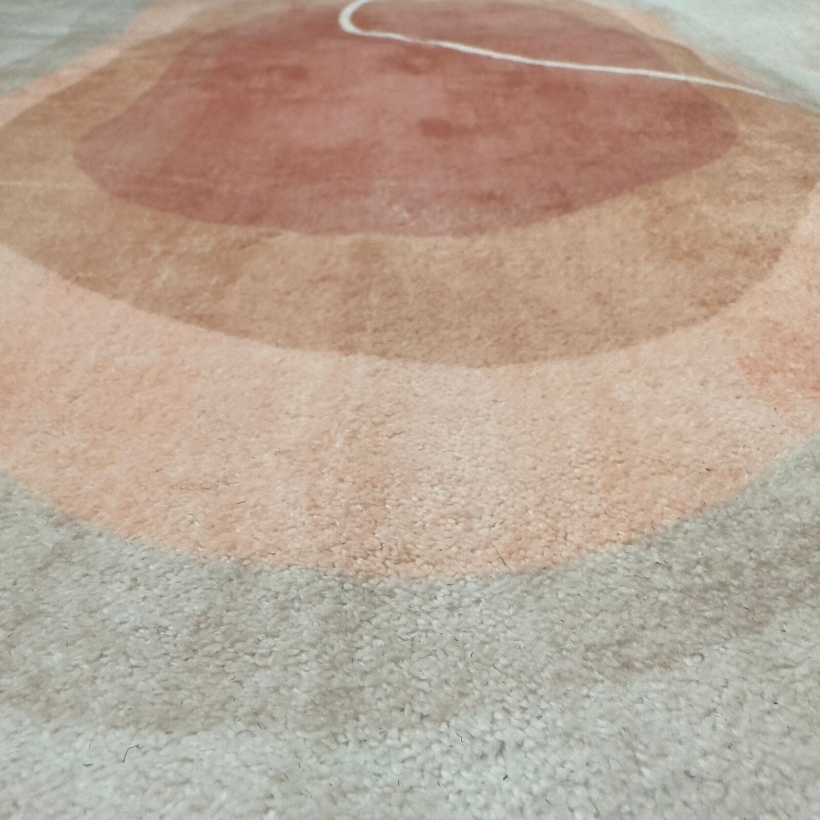 Tapete Decorativo Orgânico Abstrato Irregular para Sala - Laranja Areia - Decors