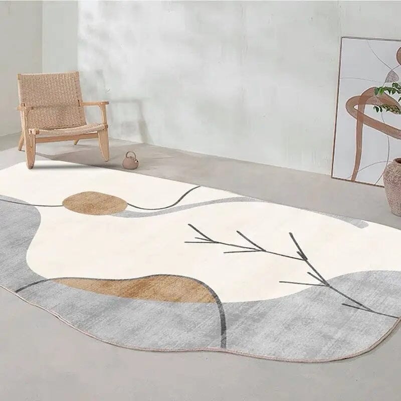 Tapete Decorativo Orgânico Abstrato Irregular para Sala - Outono - Decors