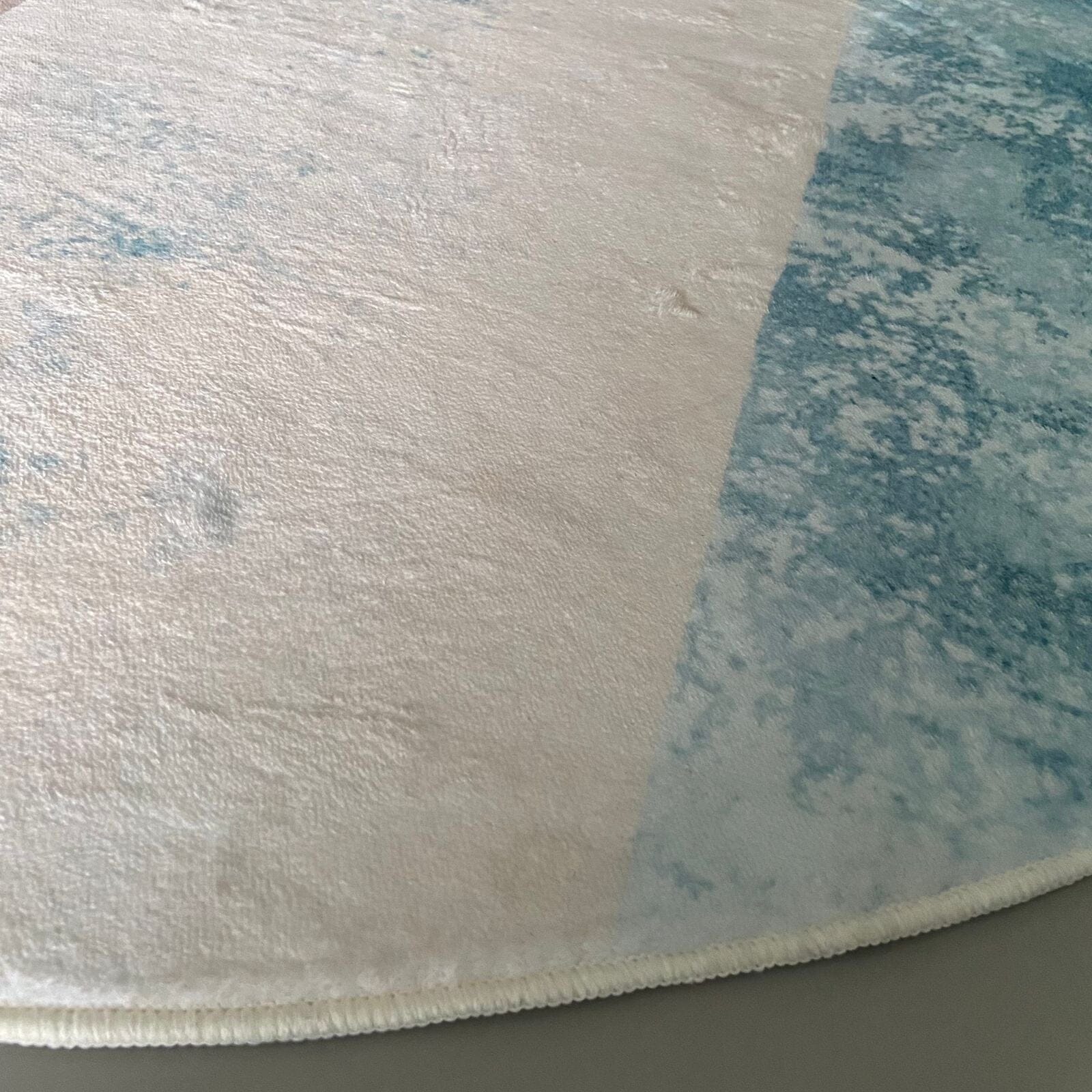 Tapete Decorativo Orgânico Redondo - Blue Stone - Decors