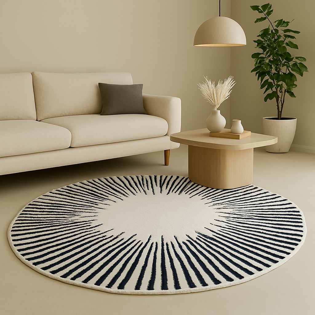 Tapete Decorativo Orgânico Redondo - Skadi - Decors
