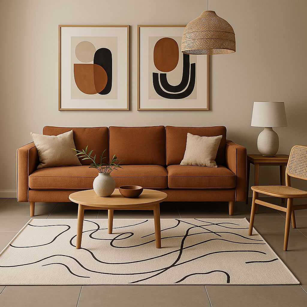 Tapete Decorativo Orgânico Retangular - Mash Irregular - Decors