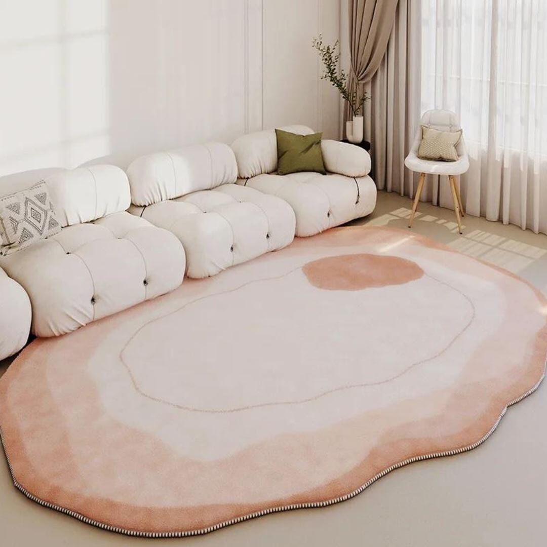 Tapete Decorativo Orgânico Abstrato Irregular para Sala - Ísis