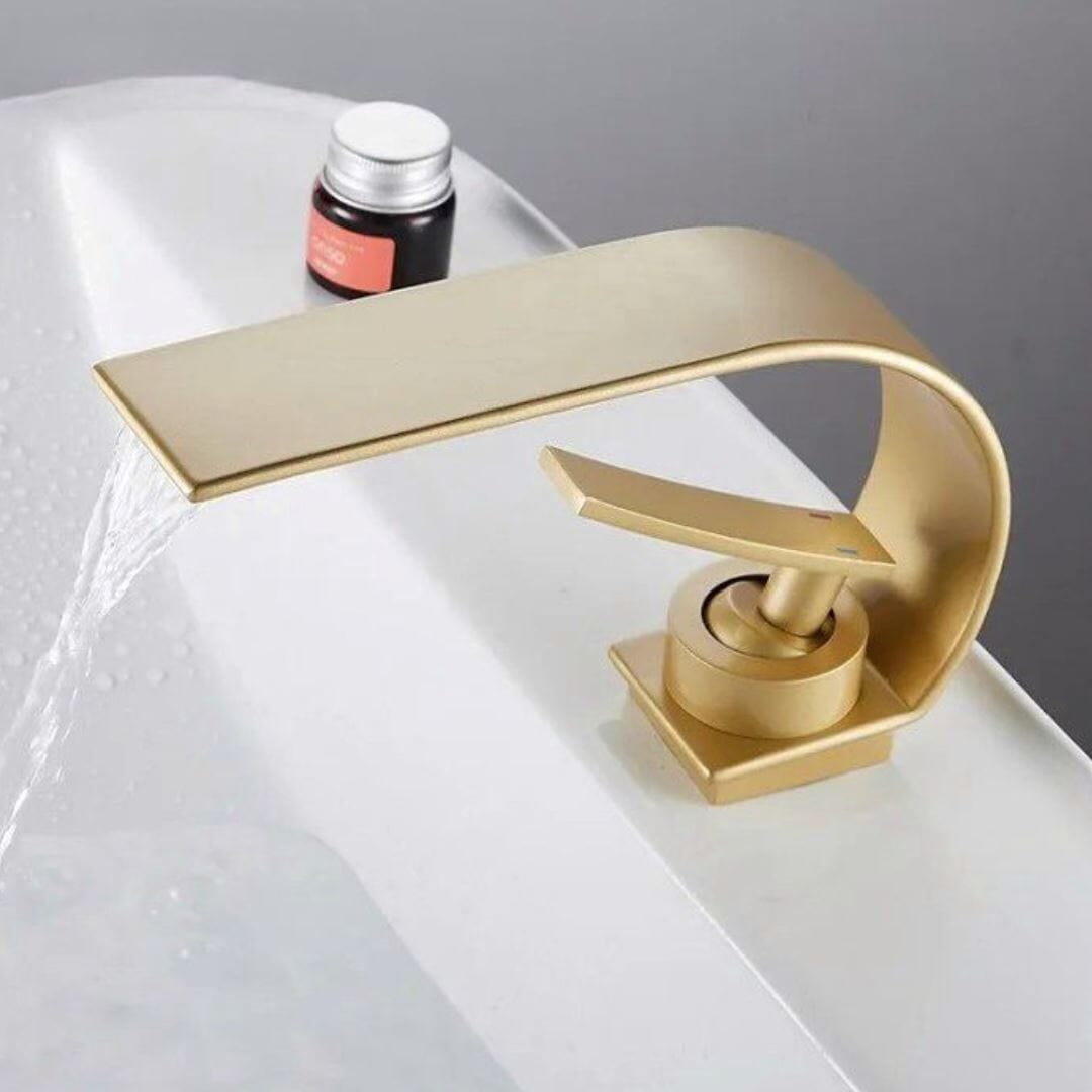 Torneira Clássica Golden Arc para Cuba Banheiro e Lavabo - Decors