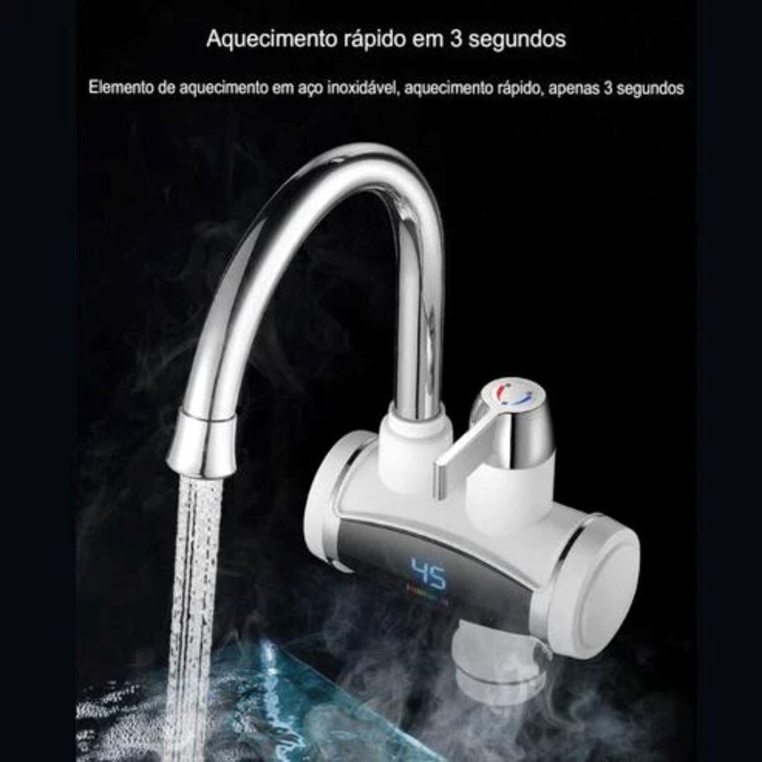 Torneira AcquaEase Digital LED Elétrica com Aquecimento 3300W - 220V