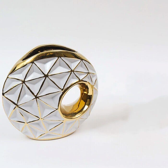 Vaso de Luxo Banhado a Ouro Charlotte - Decors
