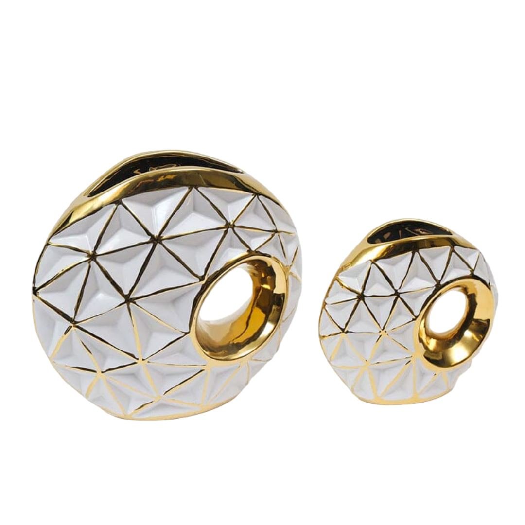 Vaso de Luxo Banhado a Ouro Charlotte - Decors