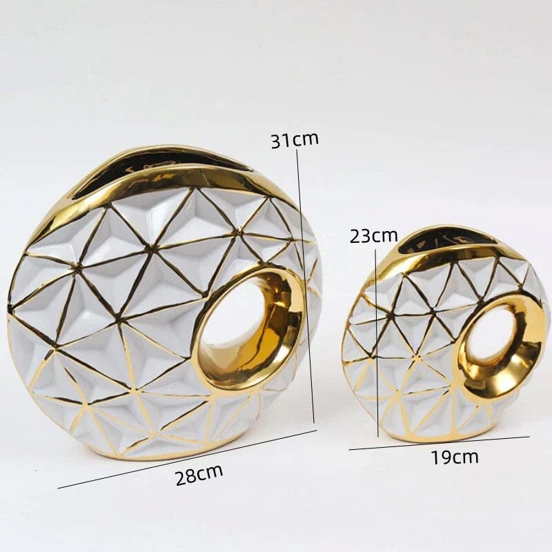 Vaso de Luxo Banhado a Ouro Charlotte - Decors