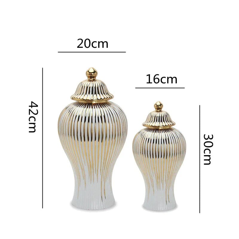 Vaso de Luxo Banhado a Ouro Liz - Decors