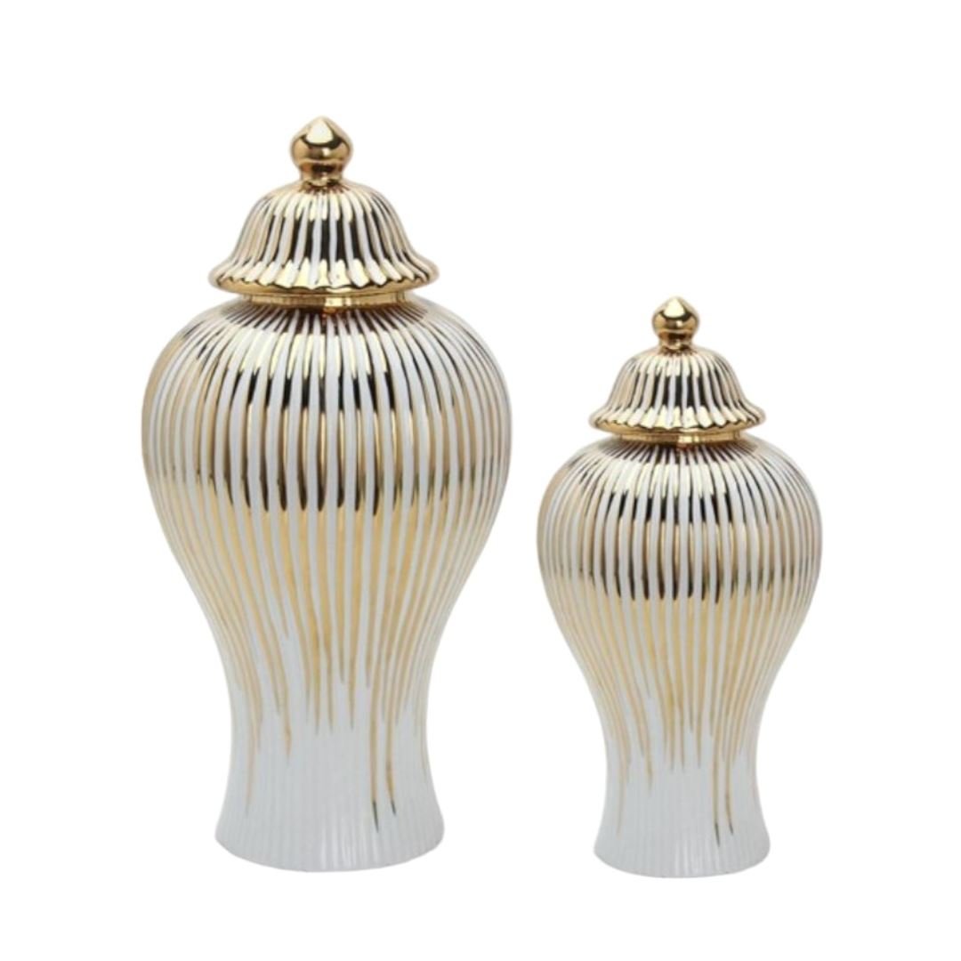 Vaso de Luxo Banhado a Ouro Liz - Decors