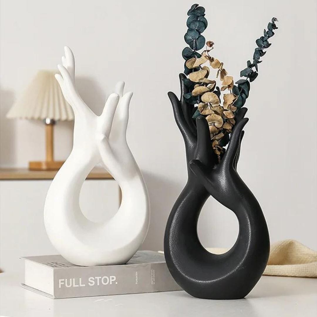 Vaso Decorativo Abstrato Hands - Decors
