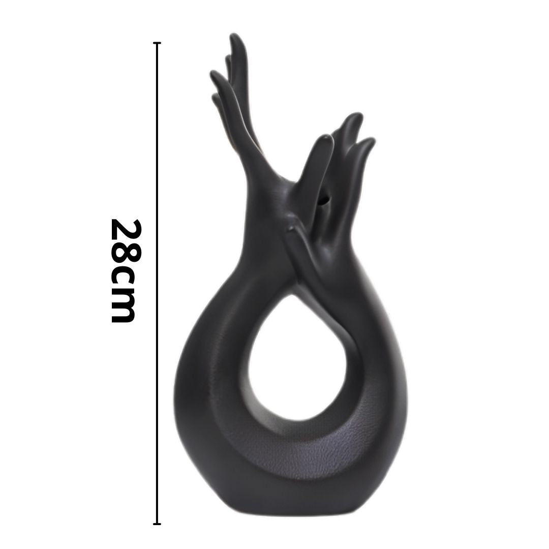 Vaso Decorativo Abstrato Hands