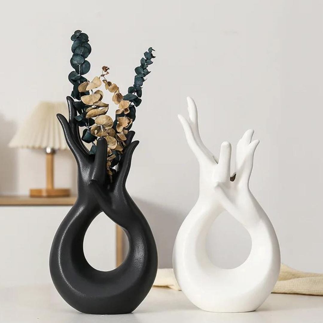 Vaso Decorativo Abstrato Hands
