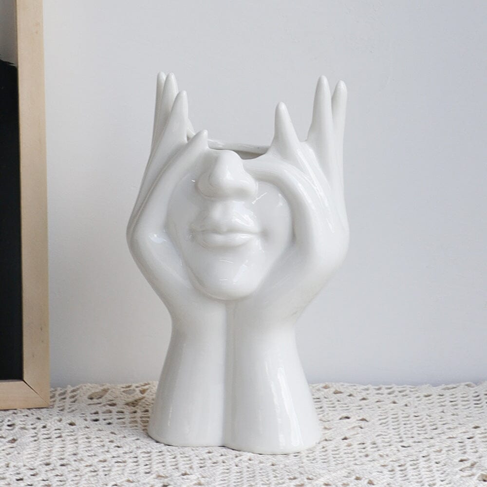Vaso Nórdico Contemporâneo Delicada em Cerâmica - Decors