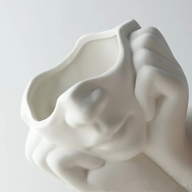 Vaso Nórdico Contemporâneo Delicada em Cerâmica - Decors