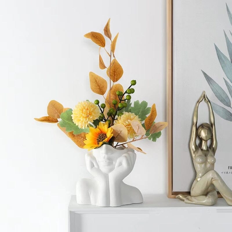Vaso Nórdico Contemporâneo Delicada em Cerâmica - Decors