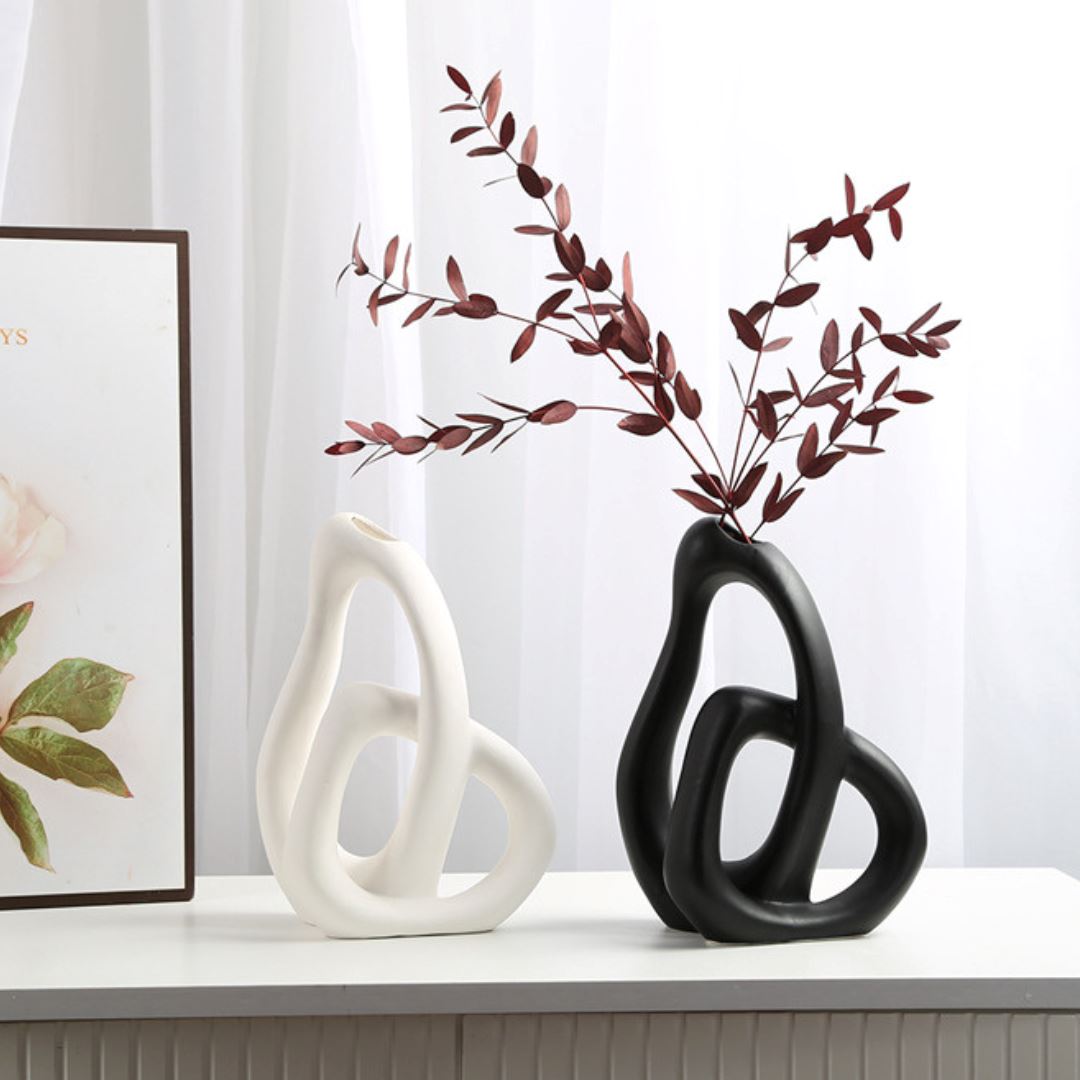 Vaso Nórdico Elo Abstrato Minimalista - Decors