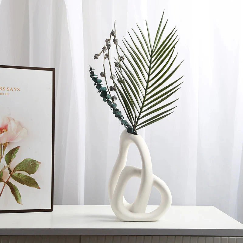Vaso Nórdico Elo Abstrato Minimalista - Decors