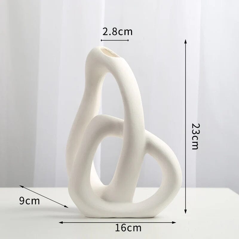 Vaso Nórdico Elo Abstrato Minimalista - Decors
