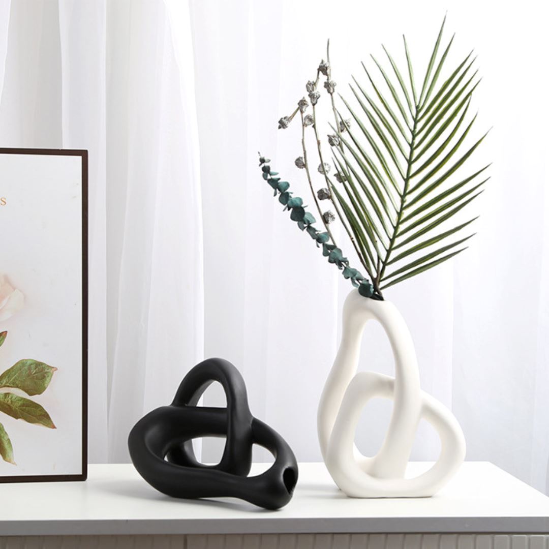 Vaso Nórdico Elo Abstrato Minimalista - Decors